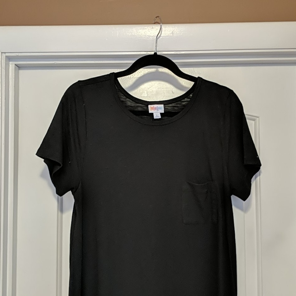 Black Tee Material Carly Dress